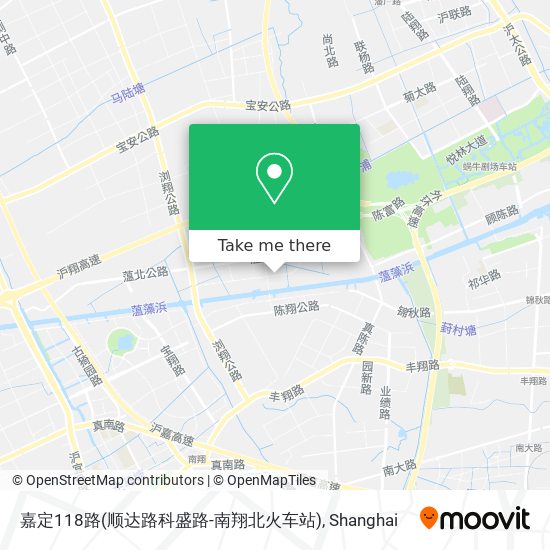 嘉定118路(顺达路科盛路-南翔北火车站) map
