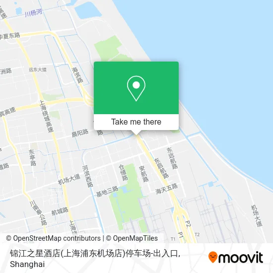 锦江之星酒店(上海浦东机场店)停车场-出入口 map