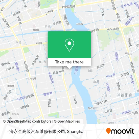 上海永金高级汽车维修有限公司 map