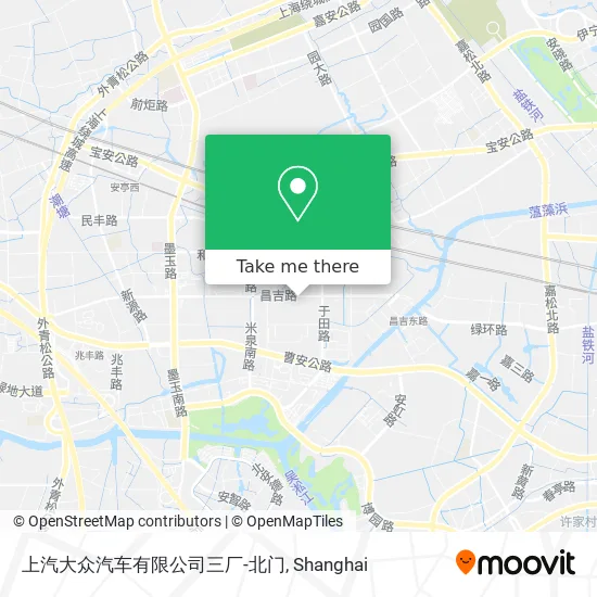 上汽大众汽车有限公司三厂-北门 map