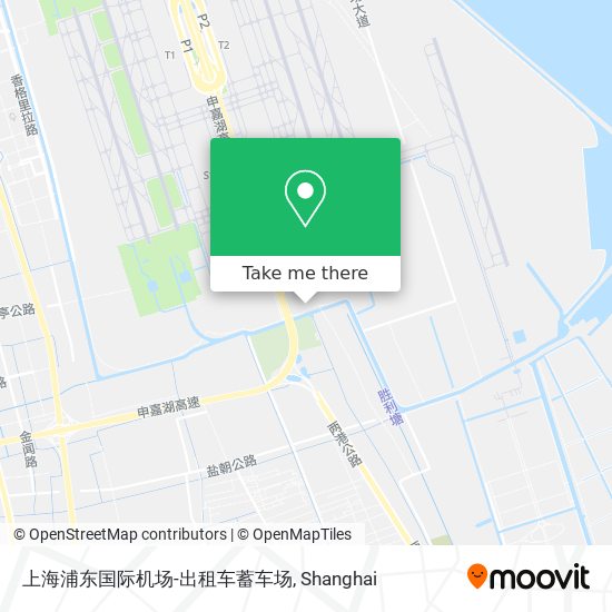 上海浦东国际机场-出租车蓄车场 map
