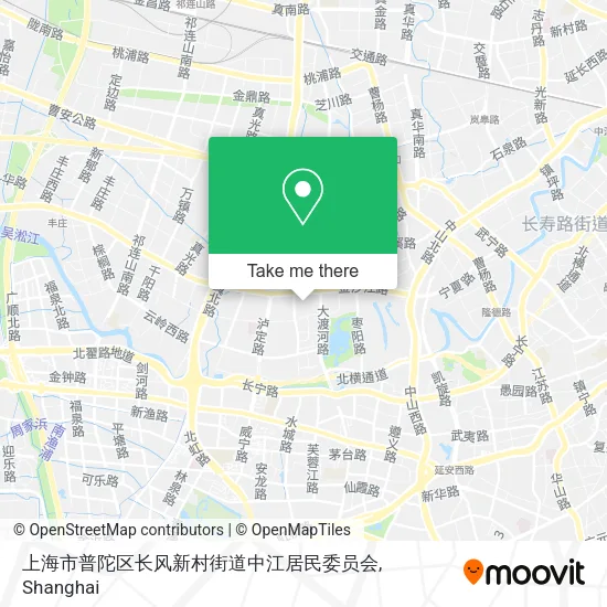 上海市普陀区长风新村街道中江居民委员会 map