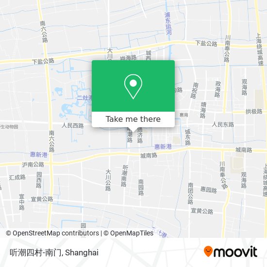 听潮四村-南门 map