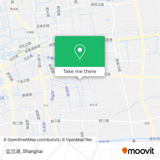 盐沉港 map