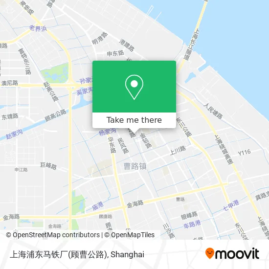 上海浦东马铁厂(顾曹公路) map