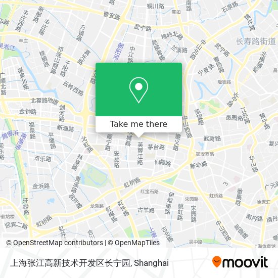 上海张江高新技术开发区长宁园 map