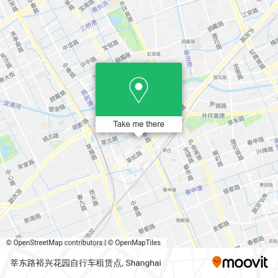 莘东路裕兴花园自行车租赁点 map