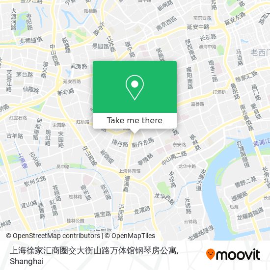 上海徐家汇商圈交大衡山路万体馆钢琴房公寓 map