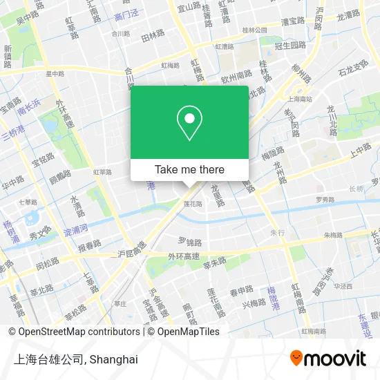 上海台雄公司 map