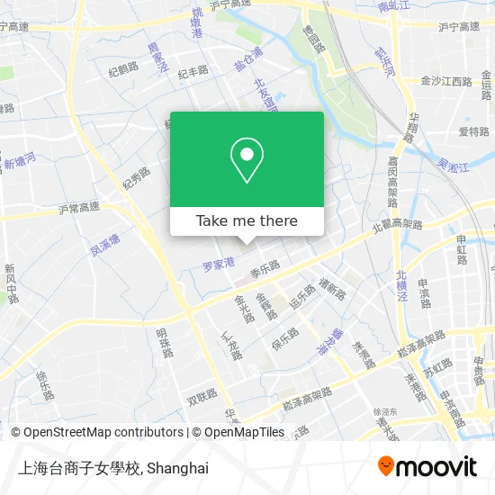 上海台商子女學校 map
