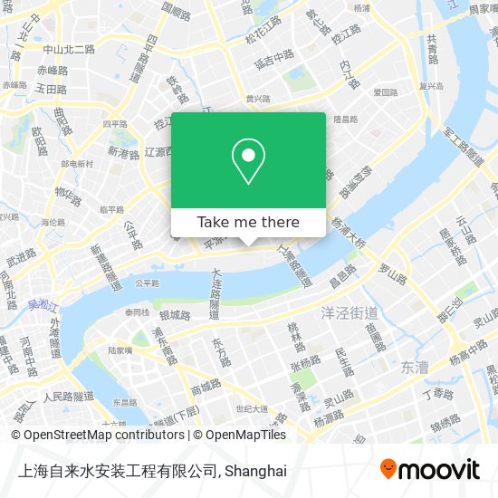 上海自来水安装工程有限公司 map