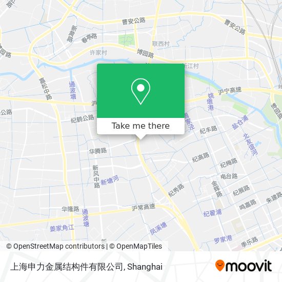 上海申力金属结构件有限公司 map