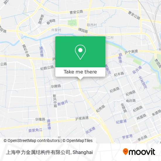 上海申力金属结构件有限公司 map