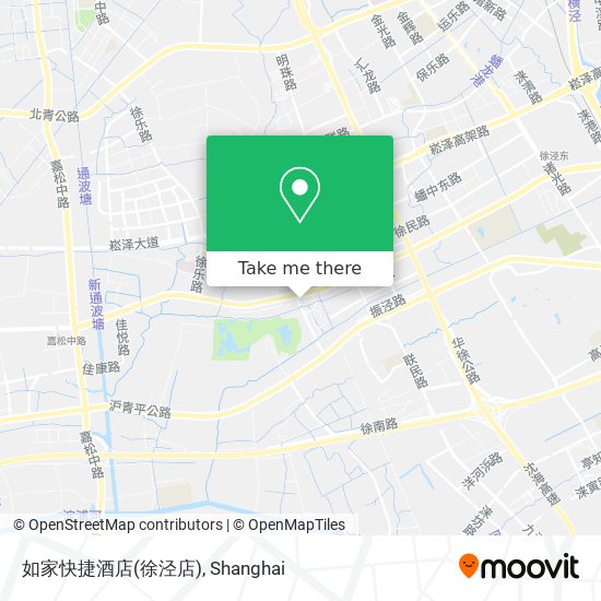 如家快捷酒店(徐泾店) map