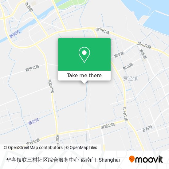 华亭镇联三村社区综合服务中心-西南门 map