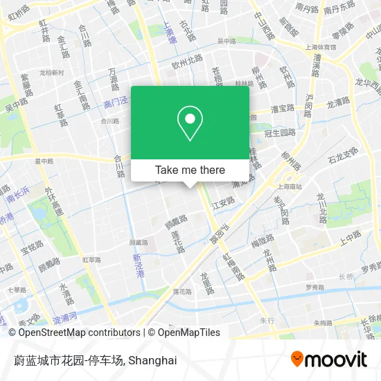 蔚蓝城市花园-停车场 map