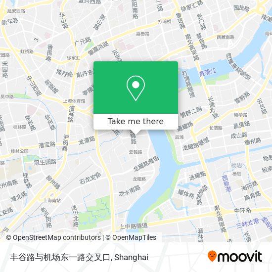 丰谷路与机场东一路交叉口 map