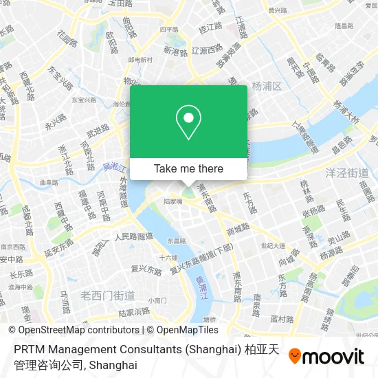PRTM Management Consultants (Shanghai) 柏亚天管理咨询公司 map