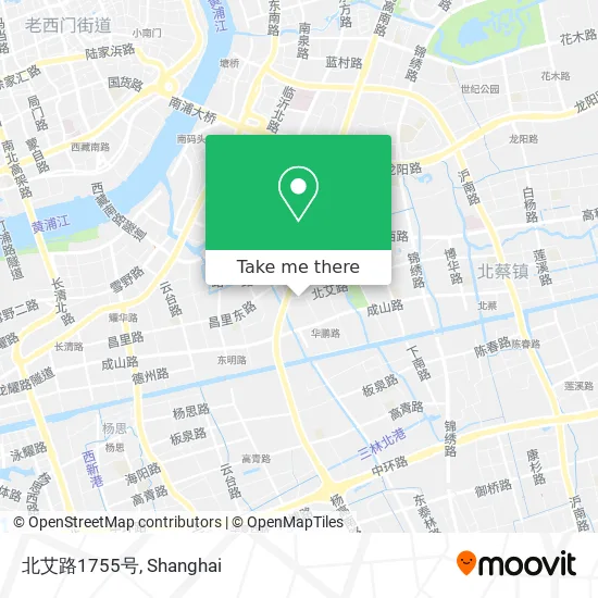 北艾路1755号 map