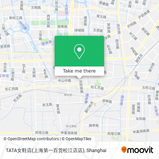 TATA女鞋店(上海第一百货松江店店) map