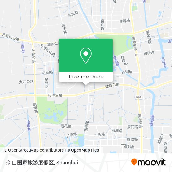 佘山国家旅游度假区 map