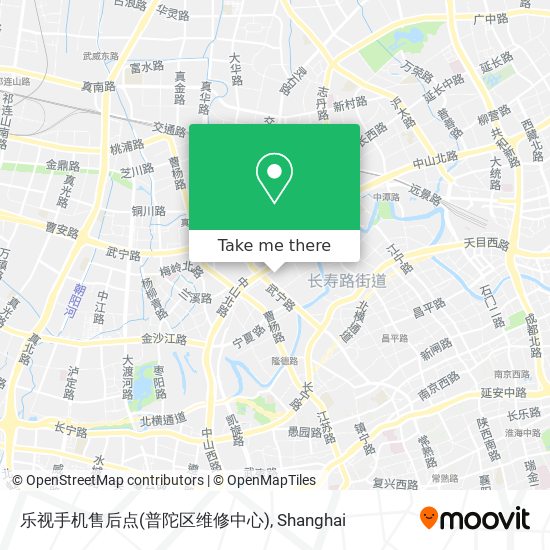 乐视手机售后点(普陀区维修中心) map