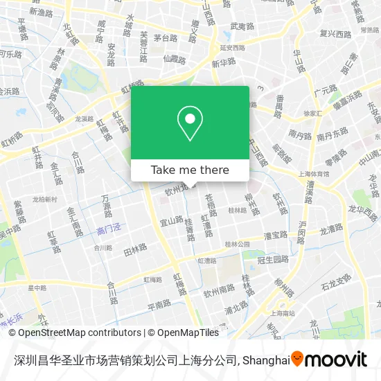 深圳昌华圣业市场营销策划公司上海分公司 map