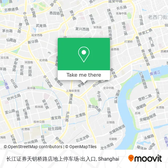 长江证券天钥桥路店地上停车场-出入口 map