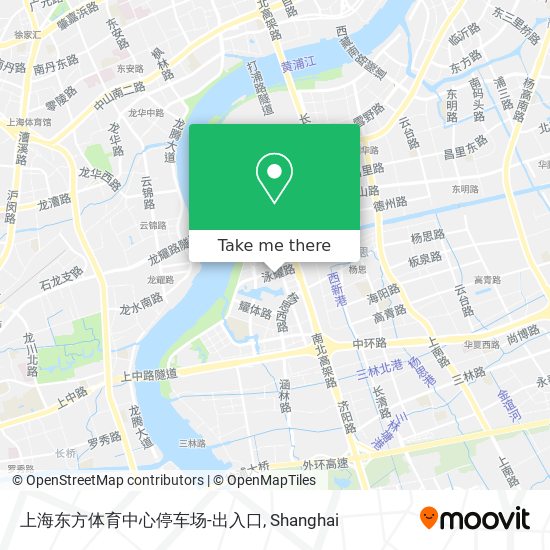 上海东方体育中心停车场-出入口 map