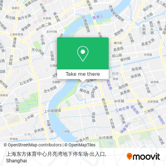 上海东方体育中心月亮湾地下停车场-出入口 map