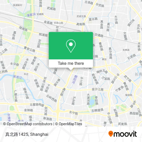 真北路1425 map