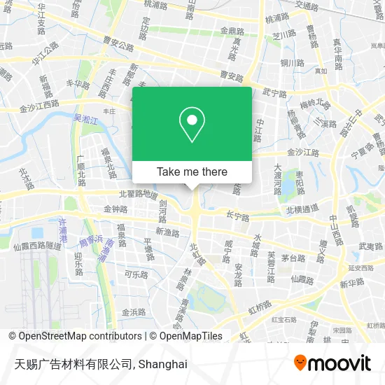 天赐广告材料有限公司 map