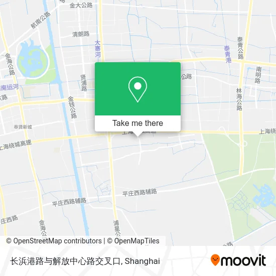 长浜港路与解放中心路交叉口 map