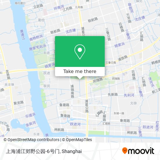 上海浦江郊野公园-6号门 map