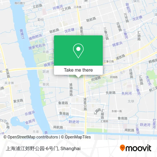 上海浦江郊野公园-6号门 map