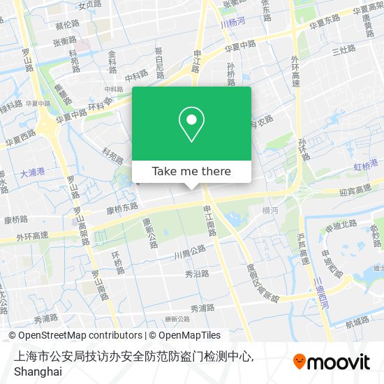 上海市公安局技访办安全防范防盗门检测中心 map