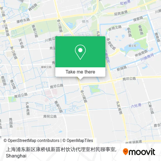 上海浦东新区康桥镇新苗村饮访代理室村民聊事室 map