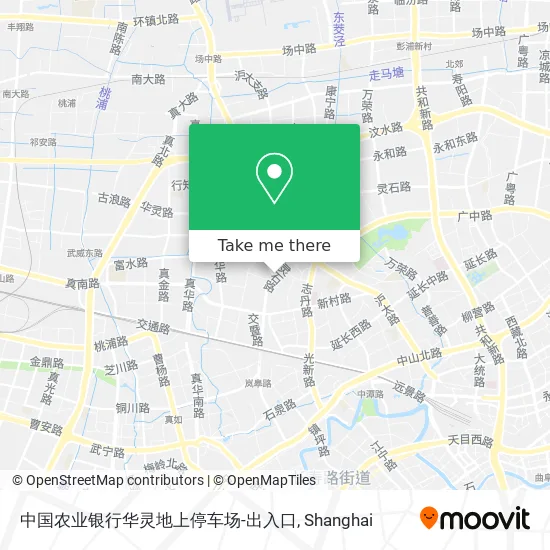 中国农业银行华灵地上停车场-出入口 map