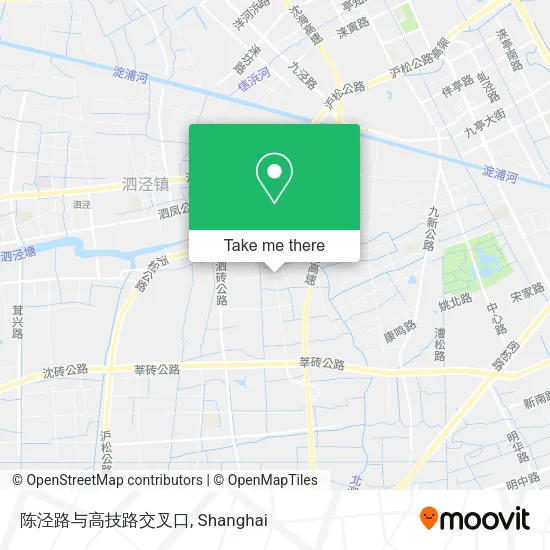 陈泾路与高技路交叉口 map