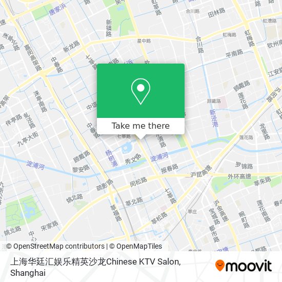 上海华廷汇娱乐精英沙龙Chinese KTV Salon map