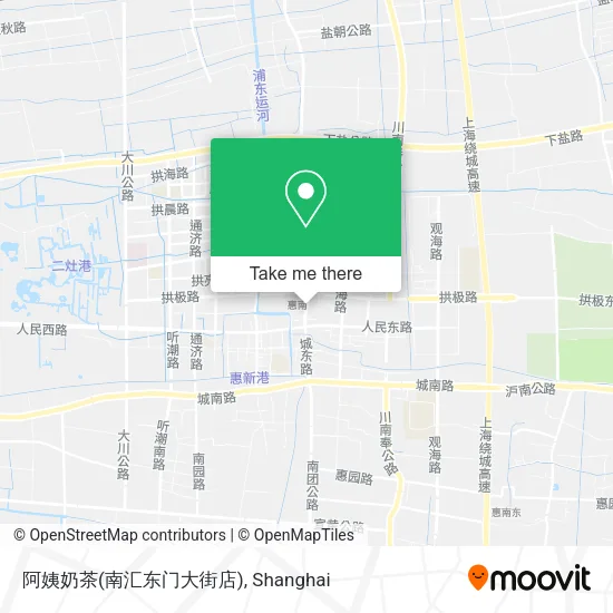 阿姨奶茶(南汇东门大街店) map