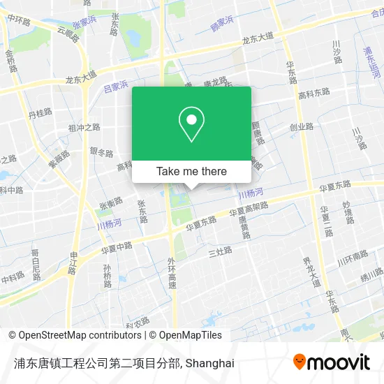 浦东唐镇工程公司第二项目分部 map