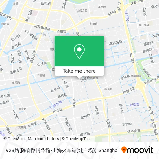 929路(陈春路博华路-上海火车站(北广场)) map