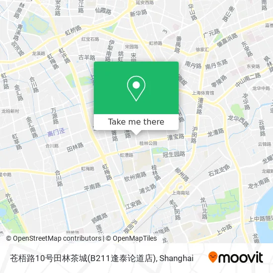 苍梧路10号田林茶城(B211逢泰论道店) map