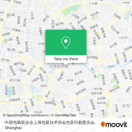 中国包装联合会上海包装技术协会包装印刷委员会 map