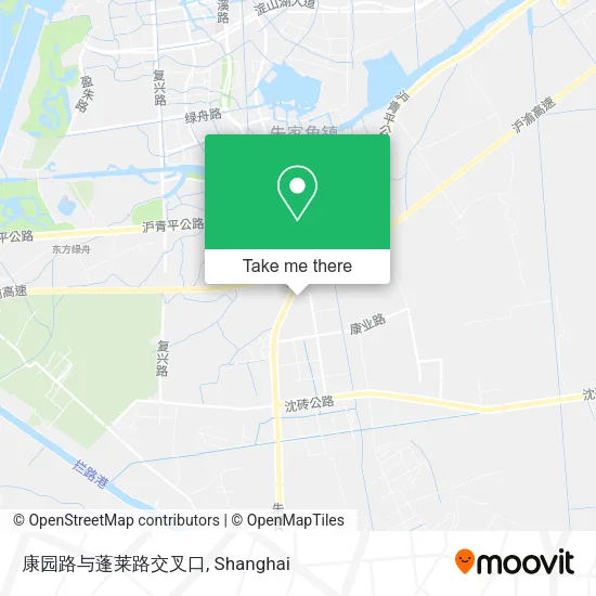 康园路与蓬莱路交叉口 map