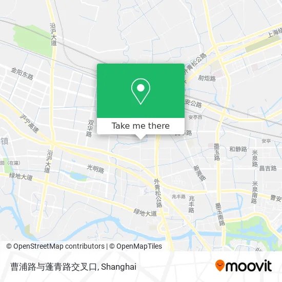 曹浦路与蓬青路交叉口 map