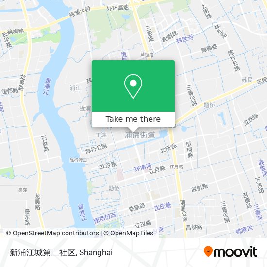 新浦江城第二社区 map