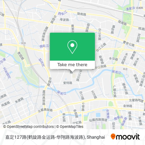 嘉定127路(鹤旋路金运路-华翔路海波路) map
