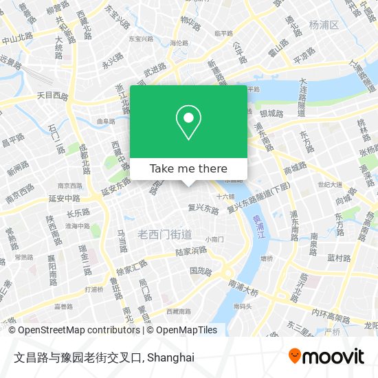 文昌路与豫园老街交叉口 map